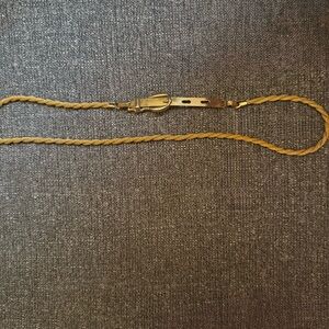 VINTAGE 80’s Gold Braided Women's Belt